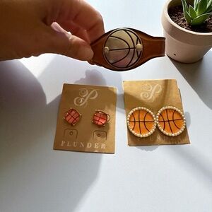 Basketball Themed Jewelry Set